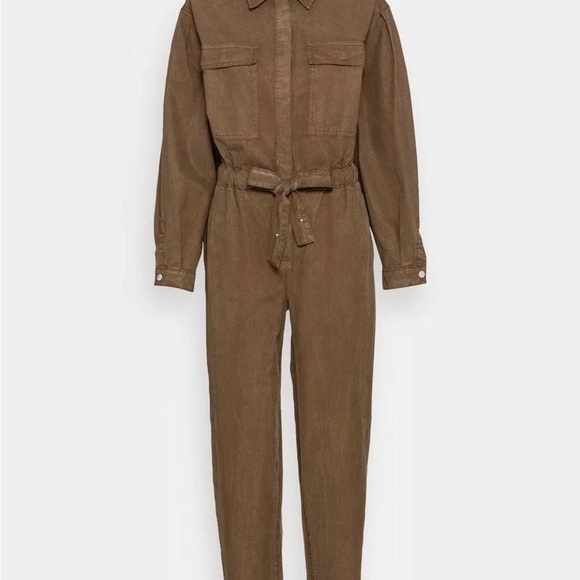 NWT Good American Olive Green Cinched Combinaison Jumpsuit - Picture 8 of 8